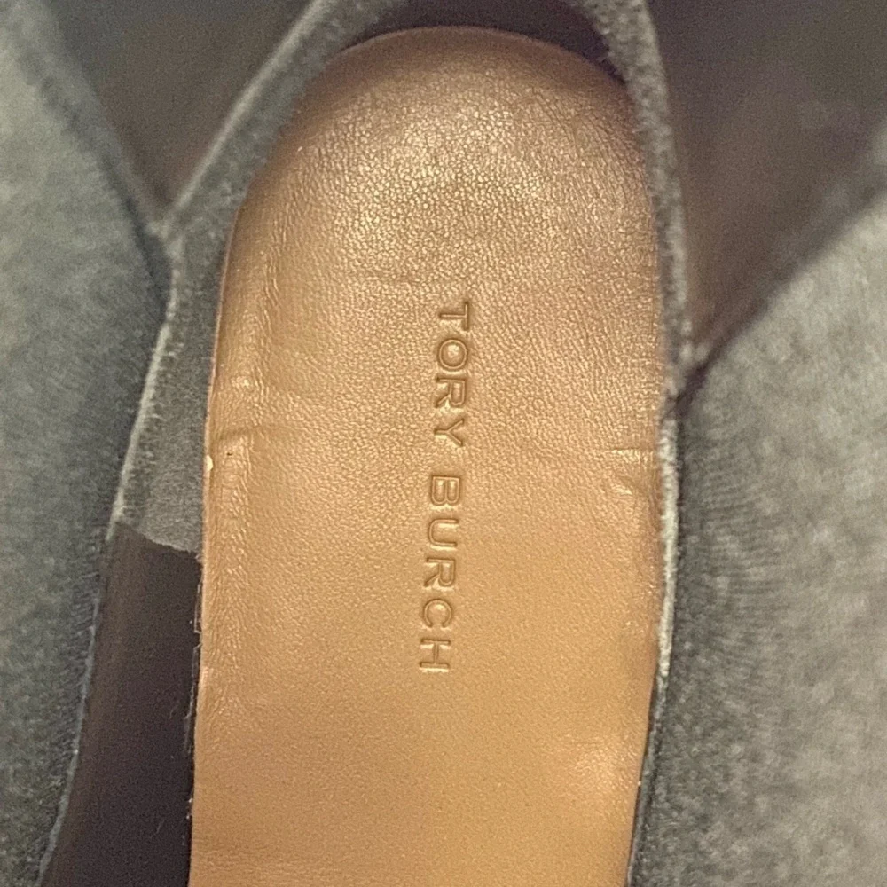 TORY BURCH REVOLVE Black Mid-Calf Leather Boots